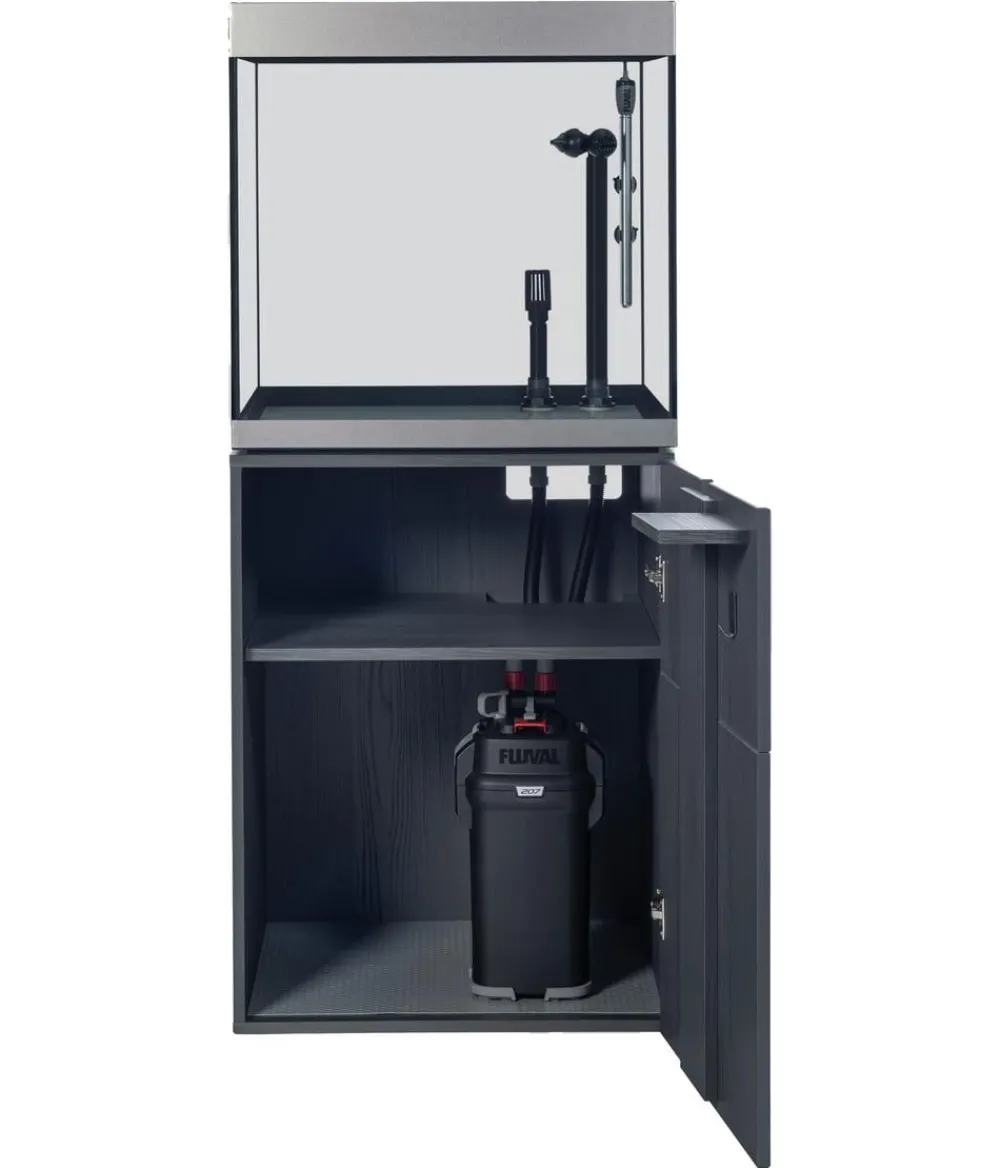 FLUVAL® Aquarium Kombination Siena 160, ca. B55/H128/T55 cm, 166 l Dunkelgrau Discount