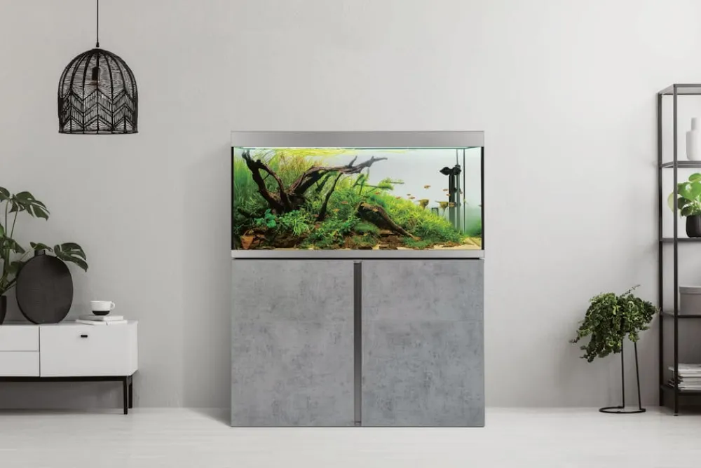 FLUVAL® Aquarium Kombination Siena 330, ca. B110/H128/T55 cm, 332 l Grau Hot