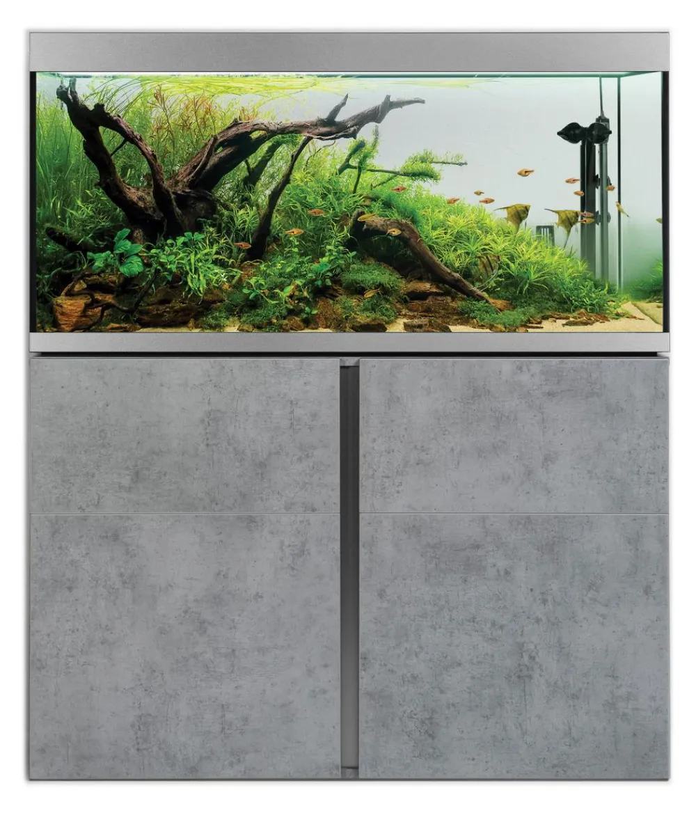 FLUVAL® Aquarium Kombination Siena 330, ca. B110/H128/T55 cm, 332 l Grau Hot