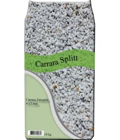 Gandl Steine & Terrassenplatten > Carrara Ziersplitt 8 - 12 mm, weiss, 10 kg