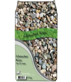 Gandl Steine & Terrassenplatten - Gletscherkies, 16 - 32 mm, bunt, 25 kg
