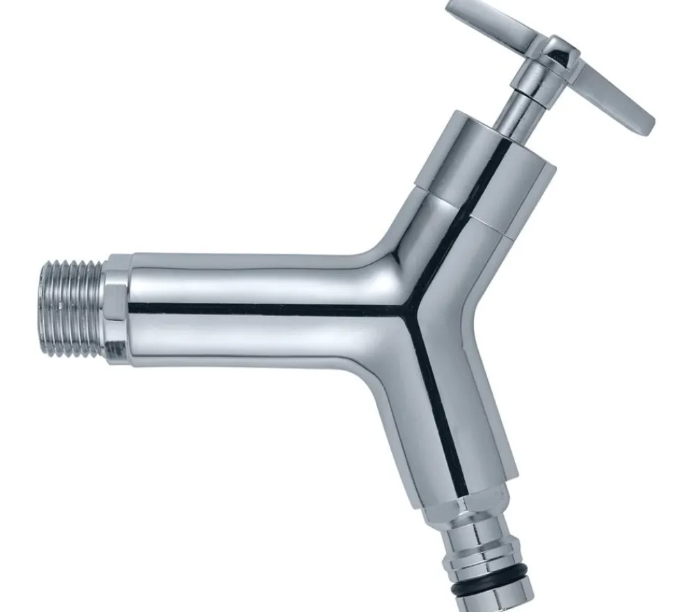 Garantia Design Chrom-Auslaufhahn 3/4" Silber New