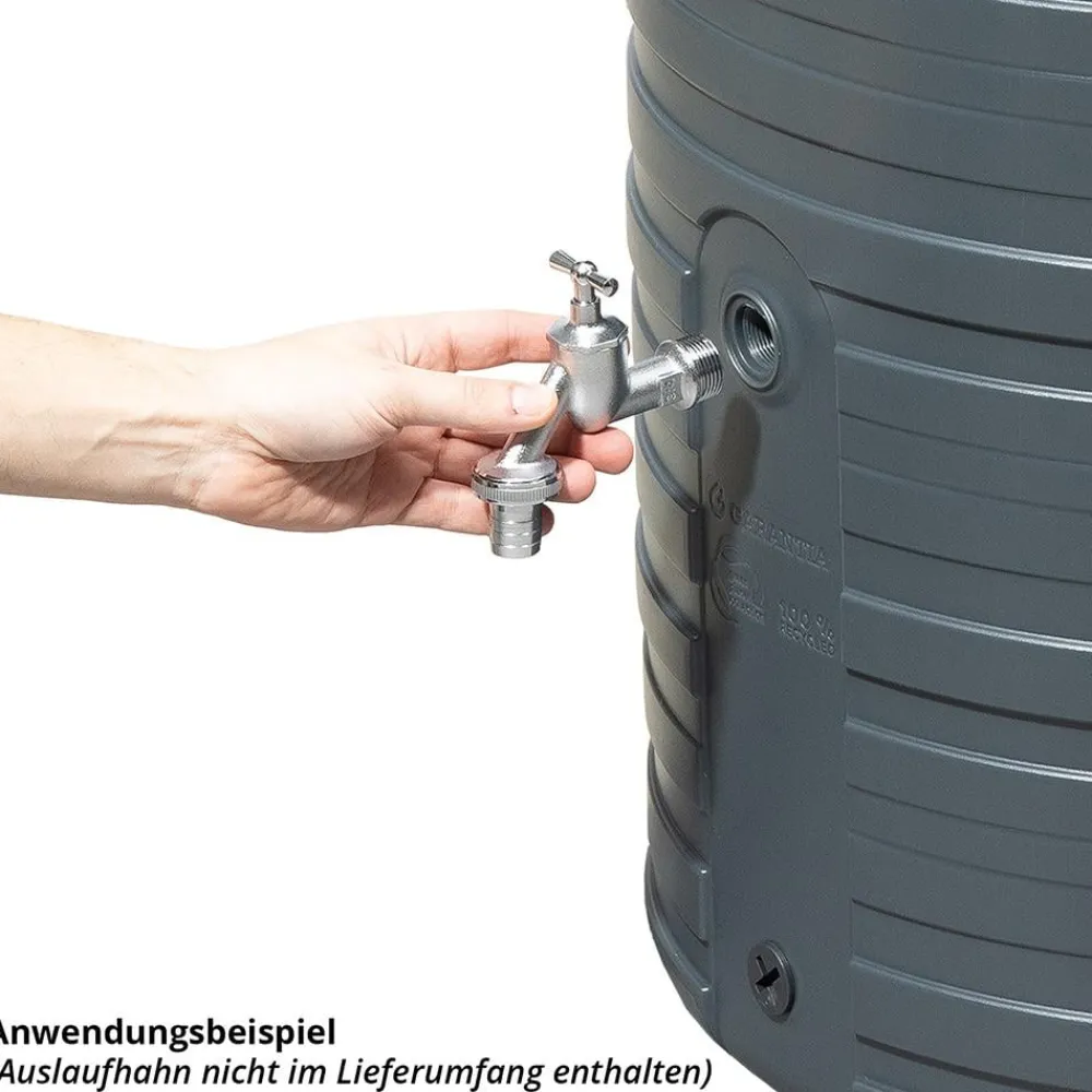 Garantia 2in1 Regenspeicher Nordic, 300 l Dunkelgrau Discount