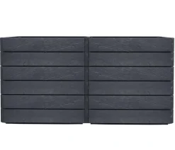 Garantia Hochbeete & Frühbeete > Kunststoff-Hochbeet Ergo Quadro Stone inkl. Wassersparsystem