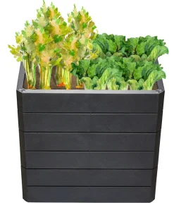 Garantia Hochbeete & Frühbeete - Kunststoff-Hochbeet Ergo Wood inkl. Wassersparsystem