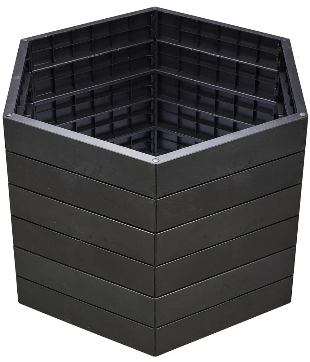 Garantia Kunststoff-Hochbeet Ergo Stone inkl. Wassersparsystem Anthrazit New