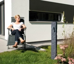 Garantia Gartenbrunnen > Kunststoff-Wasserzapfsäule Granit, ca. H100 cm