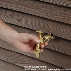 Garantia Woody Wandtank 350 l Dunkelbraun New