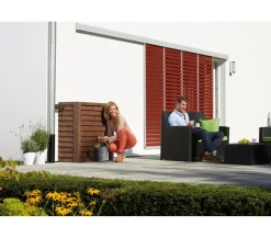 Garantia Woody Wandtank 350 l Dunkelbraun New