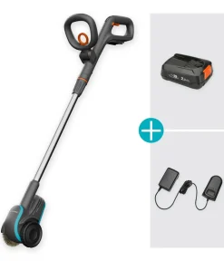 Gardena Gartengeräte - Akku-Fugenbürste EasyWeed 1800/18V P4A Ready-To-Use Set, ca. B16,3/H97,1/T24,2 cm