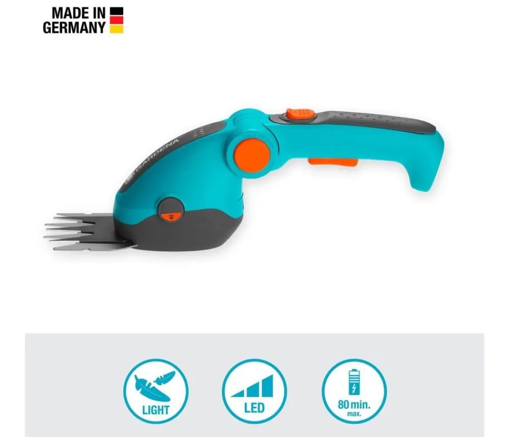 Gardena Heckenschere & Gartenschere - Akku-Grasschere ComfortCut Li