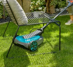 Gardena Rasenmäher & Rasentrimmer - Akku-Rasenmäher-Set HandyMower 22/18V P4A, ca. B34,5/H126/T38,5 cm