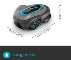 Gardena Rasenmäher & Rasentrimmer > Mähroboter smart SILENO max 1.500 m², ca. B43/H63/T26 cm