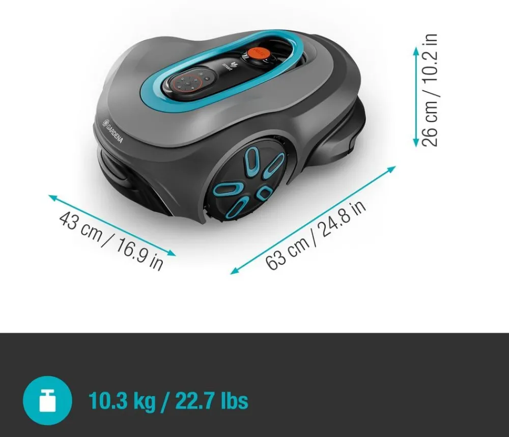 Gardena Rasenmäher & Rasentrimmer > Mähroboter smart SILENO max 1.500 m², ca. B43/H63/T26 cm