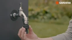 Gardena Bewässerungssysteme & Pumpen - Micro-Drip-System Hahn-Anschlussstück, 3/16" Anthrazit