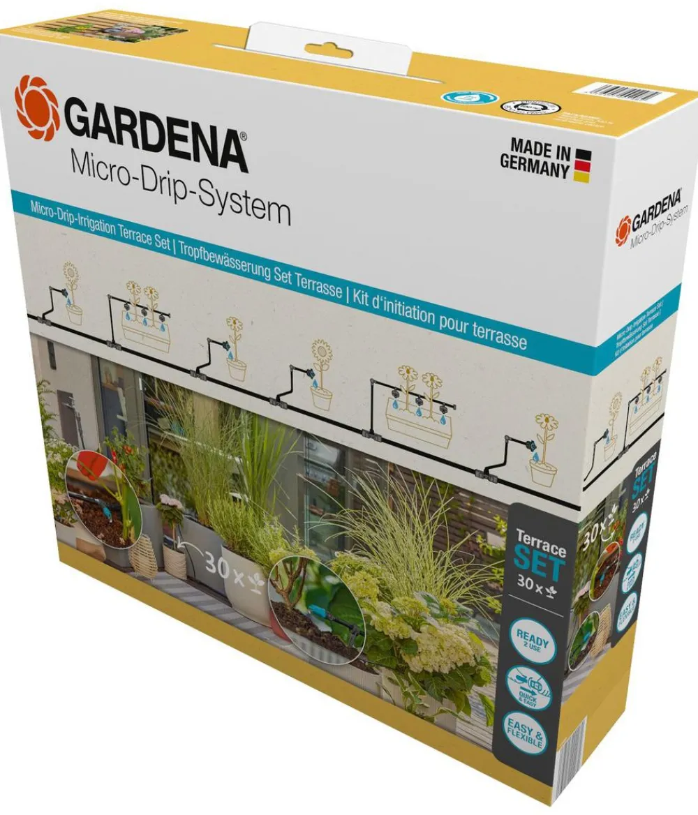 Gardena Bewässerungssysteme & Pumpen > Micro-Drip-System Starter-Set für Terrassen