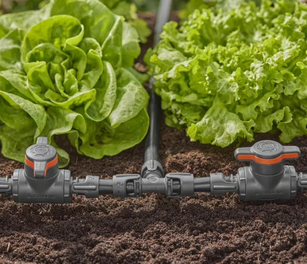 Gardena Bewässerungssysteme & Pumpen - Micro-Drip-System T-Stück, 1/2", 2 Stk. Anthrazit