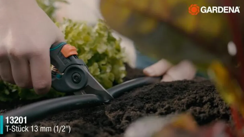 Gardena Bewässerungssysteme & Pumpen - Micro-Drip-System T-Stück, 1/2", 2 Stk. Anthrazit