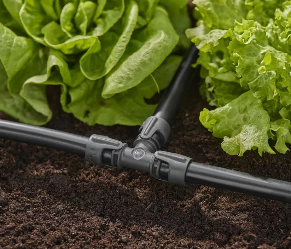 Gardena Bewässerungssysteme & Pumpen - Micro-Drip-System T-Stück, 1/2", 2 Stk. Anthrazit