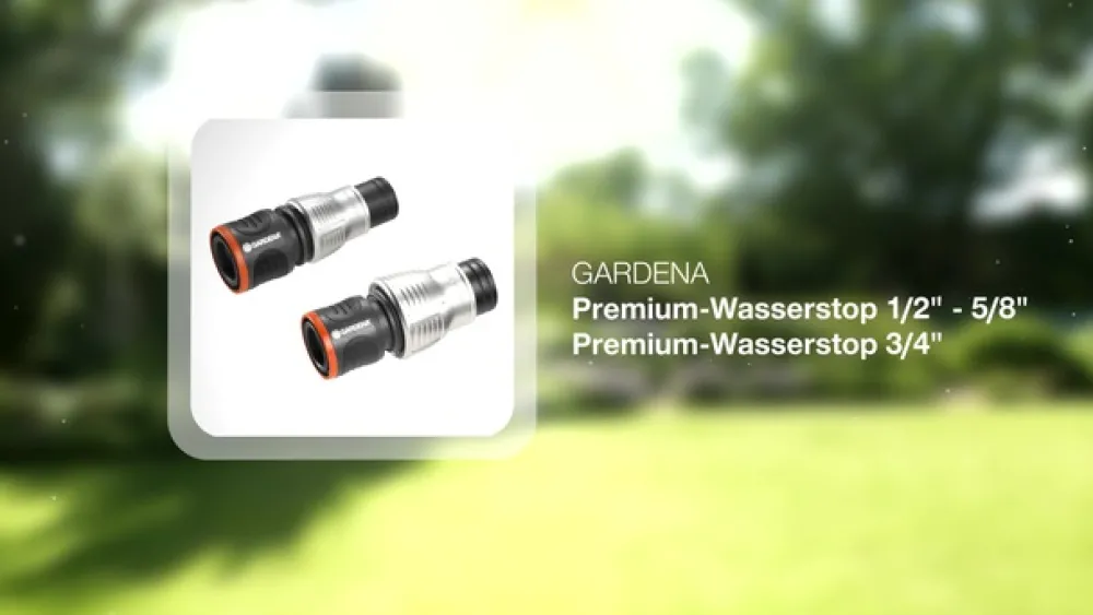 Gardena Gartenschläuche & Zubehör - Premium Wasserstop 1/2"-5/8"