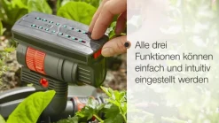 Gardena Bewässerungssysteme & Pumpen - Viereckregner Aquazoom Compact Schwarz