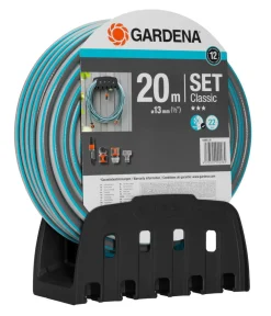 Gardena Gartenschläuche & Zubehör - Wandhalterung mit Schlauch 13 mm (1/2''), ca. B33/H33/T11 cm