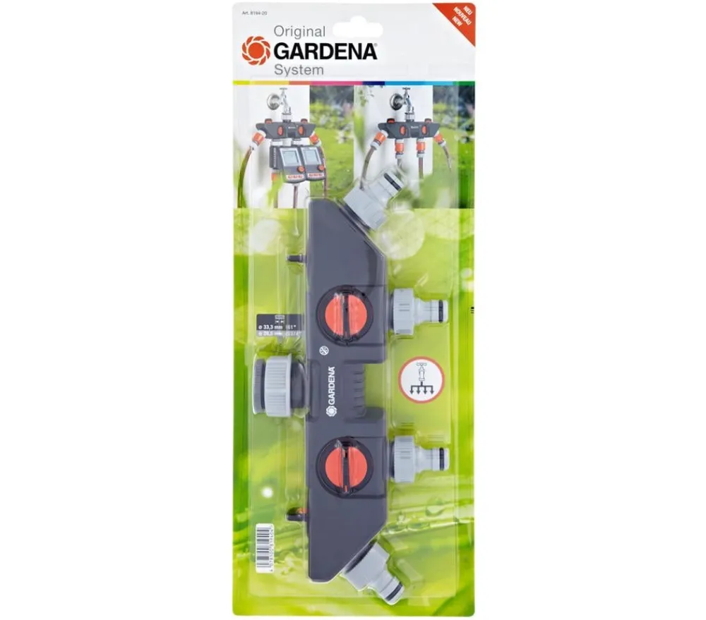 Gardena 4-Wege-Verteiler für Gartenschläuche