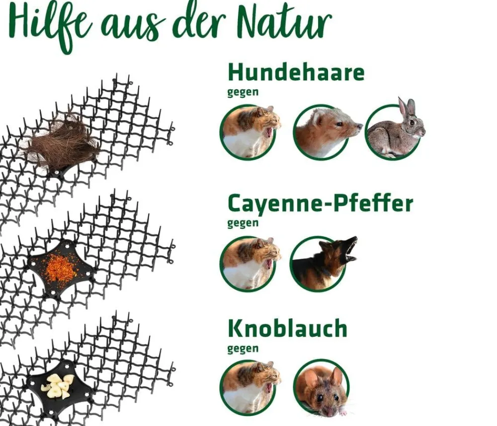Gardigo Schädlingsbekämpfungsmittel|Insektenschutz & Fallen > Tier-Barrierestreifen, ca. B47/T15 cm, 6er-Set