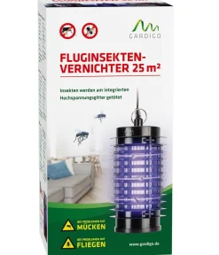 Gardigo Schädlingsbekämpfungsmittel - UV-LED Indoor Fluginsektenvernichter, ca. B11/H20/T10 cm Schwarz