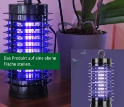Gardigo Schädlingsbekämpfungsmittel - UV-LED Indoor Fluginsektenvernichter, ca. B11/H20/T10 cm Schwarz