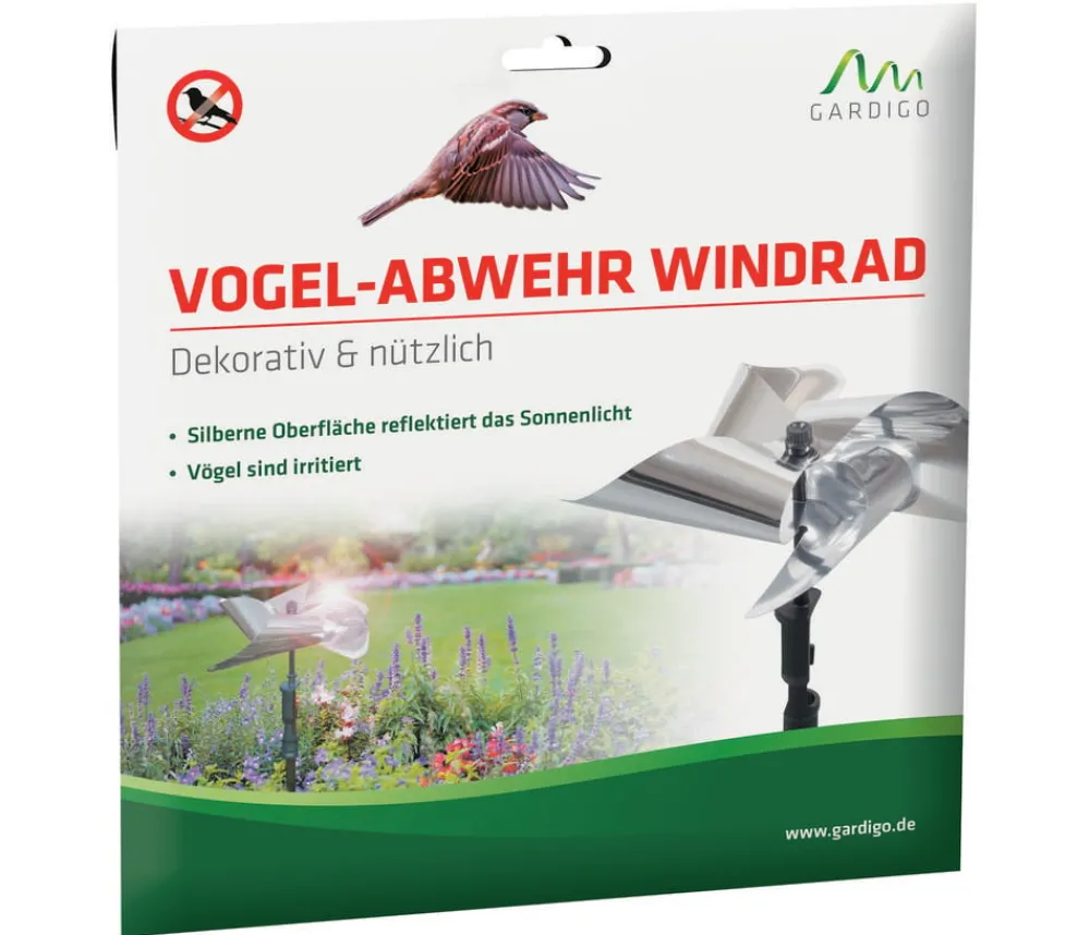 Gardigo Schädlingsbekämpfungsmittel > Vogel-Abwehr Windrad, ca. H40 cm