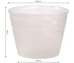 Geda Flexibler Kunststoff-Topfeinsatz, Transparent Discount