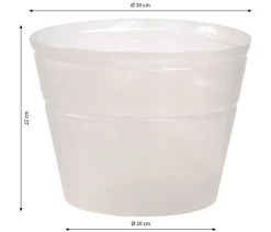 Geda Blumentöpfe & Übertöpfe - Flexibler Kunststoff-Topfeinsatz, Transparent