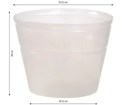 Geda Blumentöpfe & Übertöpfe - Flexibler Kunststoff-Topfeinsatz, Transparent