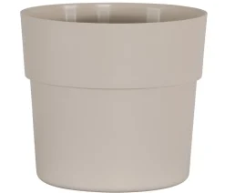 Geli Kunststoff-Übertopf Liv, rund Beige New