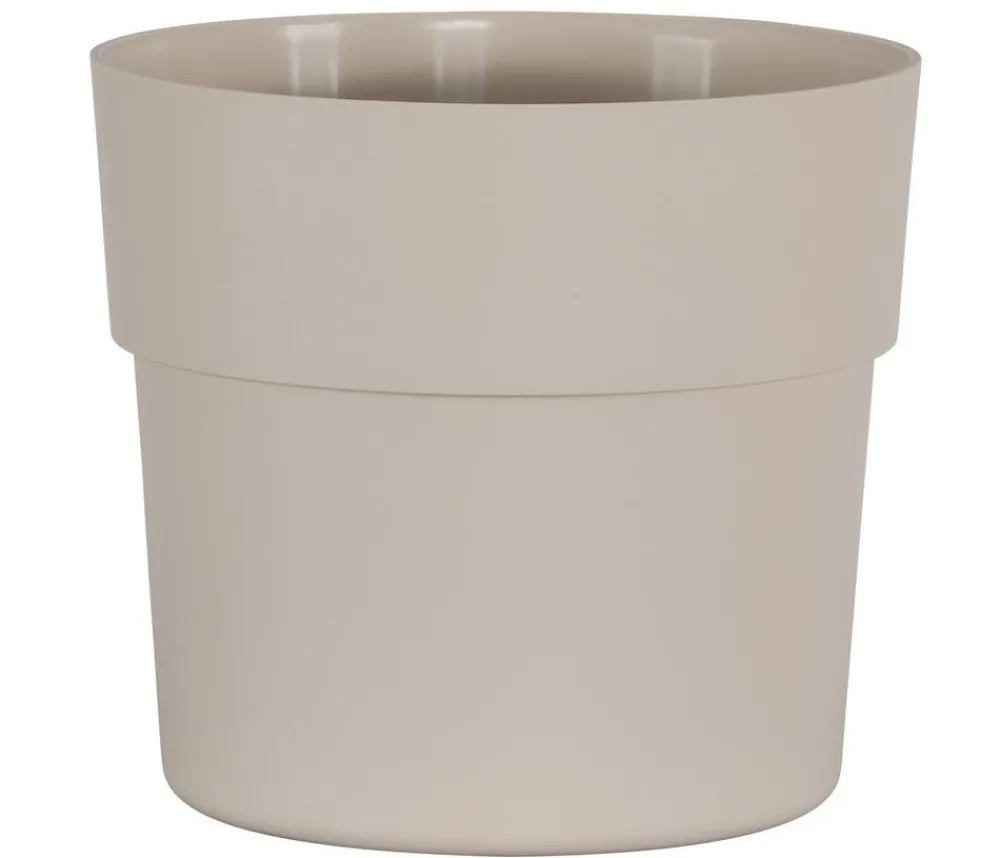 Geli Kunststoff-Übertopf Liv, rund Beige New