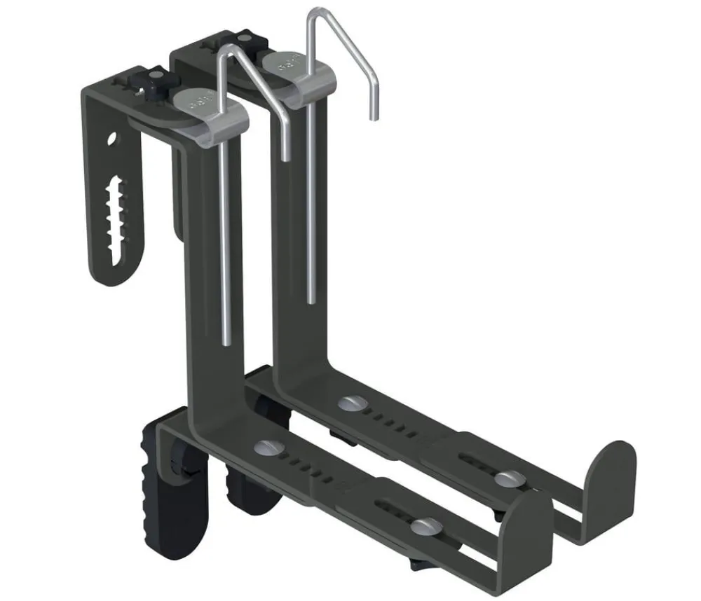 Geli Mehr Blumentopfzubehör - Universal-Blumenkastenhalter Anthrazit