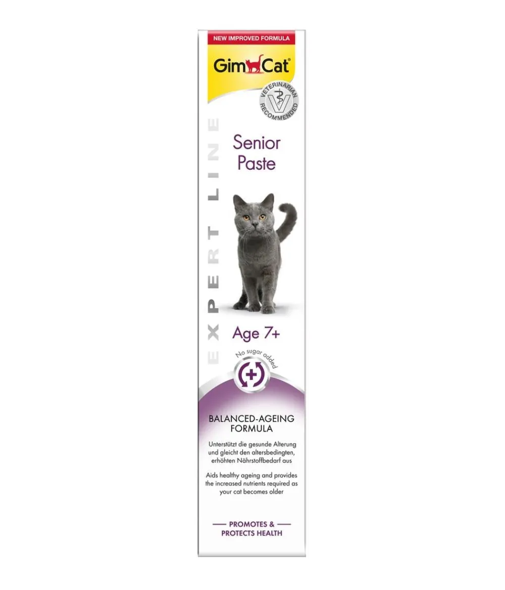 GimCat® Nahrungsergänzung Für Tiere|Nahrungsergänzung Katze - Ergänzungsfutter für Katzen Senior Paste, 50 g
