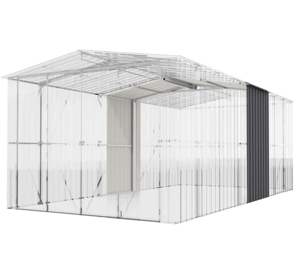Globel Anbauten - Erweiterungselement 410 für Spacer und Craft, ca. B308/H225/T127 cm Anthrazit