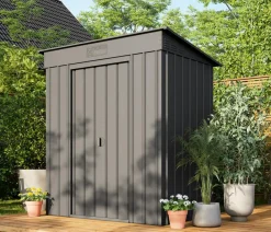 Globel Gerätehaus Planus Dunkelgrau Best