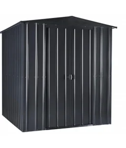 Globel Gerätehaus Somnium 65, ca. B184/H193/T154 cm Dunkelgrau Clearance
