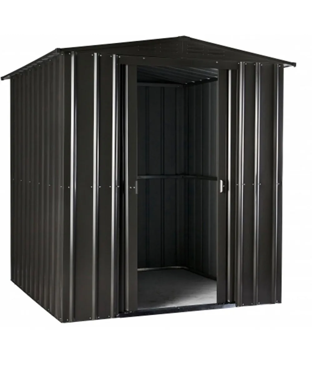 Globel Gerätehaus Somnium 65, ca. B184/H193/T154 cm Dunkelgrau Clearance