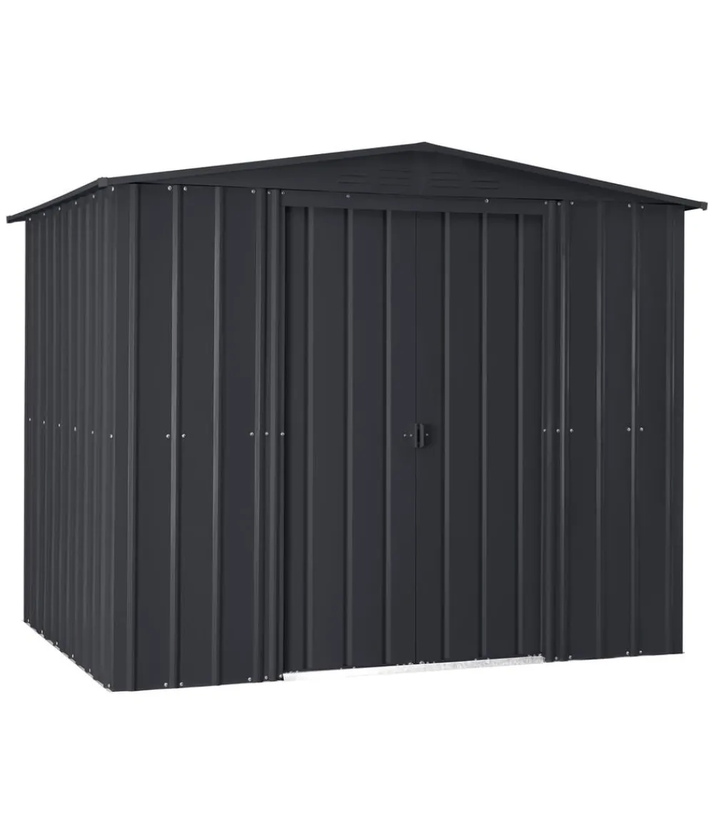 Globel Gartenhäuser & Gerätehäuser - Gerätehaus Somnium 88, ca. B245/H198/T247 cm Dunkelgrau