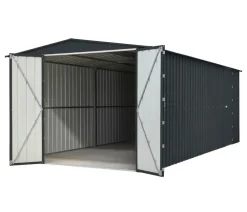Globel Gartenhäuser & Gerätehäuser|Carports & Garagen - Metallgerätehaus Spacer 1015, ca. B308/H225/T465 cm Anthrazit