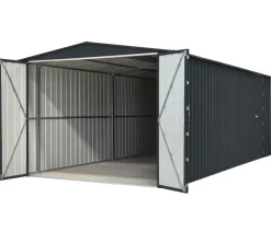 Globel Gartenhäuser & Gerätehäuser|Carports & Garagen - Metallgerätehaus Spacer 1015, ca. B308/H225/T465 cm Anthrazit