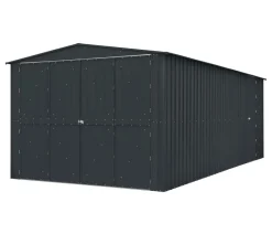 Globel Gartenhäuser & Gerätehäuser|Carports & Garagen - Metallgerätehaus Spacer 1015, ca. B308/H225/T465 cm Anthrazit