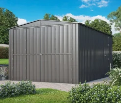 Globel Gartenhäuser & Gerätehäuser|Carports & Garagen - Metallgerätehaus Spacer 1015, ca. B308/H225/T465 cm Anthrazit