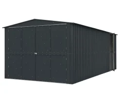 Globel Gartenhäuser & Gerätehäuser|Carports & Garagen - Metallgerätehaus Spacer 1015, ca. B308/H225/T465 cm Anthrazit