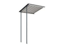 Globel Schleppdach Planus, ca. B83/H199/T124 cm Anthrazit New