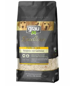 GRAU Nahrungsergänzung Für Tiere|Nahrungsergänzung Hund > Ergänzungsfuttermittel für Hunde, Excellence Premium-Mix Reismix mit Gemüse,